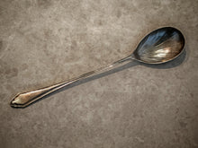Load image into Gallery viewer, Vintage EPNS Salad Spoon – 24cm, Long Handle with Fluted Bowl