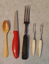Load image into Gallery viewer, Mixed Vintage Cutlery Collection – Serving Spoons, Forks, Knife, Ladle & More
