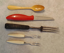 Load image into Gallery viewer, Mixed Vintage Cutlery Collection – Serving Spoons, Forks, Knife, Ladle & More