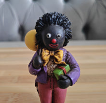 Load image into Gallery viewer, Shudehill Golly Figure Holding Gift and Balloon - Vintage Collectible