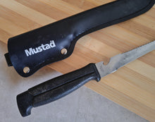 Load image into Gallery viewer, Vintage German Mustad Fillet Knife with Sheath Stainless Steel