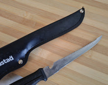 Load image into Gallery viewer, Vintage German Mustad Fillet Knife with Sheath Stainless Steel