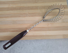 Load image into Gallery viewer, Vintage Probus Fackelmann Lichfield Coil Rim Whisk Whip Stainless Steel Brown Plastic Handle