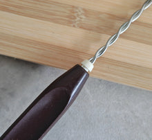 Load image into Gallery viewer, Vintage Probus Fackelmann Lichfield Coil Rim Whisk Whip Stainless Steel Brown Plastic Handle