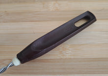 Load image into Gallery viewer, Vintage Probus Fackelmann Lichfield Coil Rim Whisk Whip Stainless Steel Brown Plastic Handle