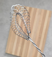 Load image into Gallery viewer, Vintage Probus Fackelmann Lichfield Coil Rim Whisk Whip Stainless Steel Brown Plastic Handle