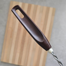 Load image into Gallery viewer, Vintage Probus Fackelmann Lichfield Coil Rim Whisk Whip Stainless Steel Brown Plastic Handle