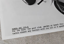 Load image into Gallery viewer, Vintage Honda ATC 110-A Three-Wheeler Promotional Photograph - Classic Honda ATV Print (18cm x 12.5cm)