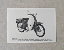 Load image into Gallery viewer, Vintage Honda C50-L Step-Thru Moped Print Photograph 18cm x 12.5cm
