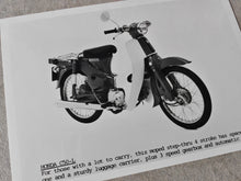 Load image into Gallery viewer, Vintage Honda C50-L Step-Thru Moped Print Photograph 18cm x 12.5cm