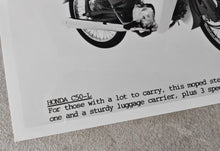 Load image into Gallery viewer, Vintage Honda C50-L Step-Thru Moped Print Photograph 18cm x 12.5cm