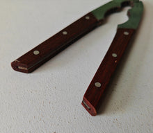 Load image into Gallery viewer, Vintage Wooden Handle Nutcracker | 18.5cm Metal & Wood Nut Cracker | Rustic Kitchen Tool | Retro Seafood Cracker | Used