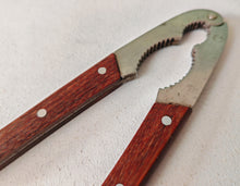 Load image into Gallery viewer, Vintage Wooden Handle Nutcracker | 18.5cm Metal & Wood Nut Cracker | Rustic Kitchen Tool | Retro Seafood Cracker | Used