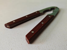 Load image into Gallery viewer, Vintage Wooden Handle Nutcracker | 18.5cm Metal & Wood Nut Cracker | Rustic Kitchen Tool | Retro Seafood Cracker | Used