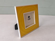Load image into Gallery viewer, CGB Yellow & White Photo Frame 16.5cm x 16.5cm  for photo size: 3.5” x 3.5” Used Condition
