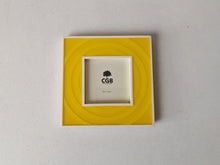 Load image into Gallery viewer, CGB Yellow & White Photo Frame 16.5cm x 16.5cm  for photo size: 3.5” x 3.5” Used Condition