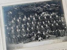 Load image into Gallery viewer, Antique Military Group Portrait Photograph – Early 20th Century Austrian Fire Brigade or Police Unit – Mount Frame, Signed, Vintage Collectible