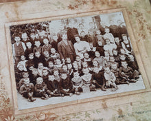 Load image into Gallery viewer, Antique 1899 School Class Photograph – Vintage Mounted Photo – Victorian Era Educational History