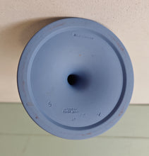 Load image into Gallery viewer, Vintage Wedgwood Blue Jasperware Candlestick Holder – Classical Greco-Roman Design, Made in England