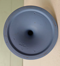 Load image into Gallery viewer, Vintage Wedgwood Blue Jasperware Candlestick Holder – Classical Greco-Roman Design, Made in England