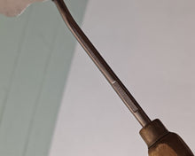 Load image into Gallery viewer, Vintage Voos USA Stainless Steel Slotted Turner with Wooden Handle – 33cm Long