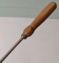 Load image into Gallery viewer, Vintage Voos USA Stainless Steel Slotted Turner with Wooden Handle – 33cm Long
