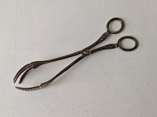 Load image into Gallery viewer, Vintage Silver Plated Bird Claw Serving Tongs – 22.5cm Long – Ornate Design