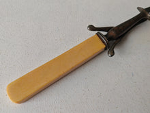 Load image into Gallery viewer, Vintage Meat Carving Fork with Cream Colour Plastic Handle – 25cm Long