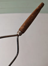 Load image into Gallery viewer, Vintage Potato Masher Wooden Handle, Stainless Steel Head Made in England – 25cm Long