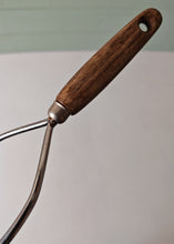 Load image into Gallery viewer, Vintage Potato Masher Wooden Handle, Stainless Steel Head Made in England – 25cm Long