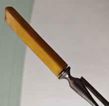 Load image into Gallery viewer, Vintage Meat Carving Fork with Cream Colour Plastic Handle – 25.5cm Long