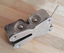 Load image into Gallery viewer, Vintage Skyline Knife Sharpener – Stainless Steel – Made in England