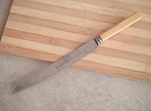 Load image into Gallery viewer, Vintage Bread Knife – F.C. Cartledge, Sheffield – Stainless Steel & Bone Handle – 32cm