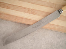 Load image into Gallery viewer, Vintage Bread Knife – F.C. Cartledge, Sheffield – Stainless Steel & Bone Handle – 32cm