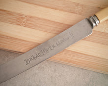 Load image into Gallery viewer, Vintage Bread Knife – F.C. Cartledge, Sheffield – Stainless Steel & Bone Handle – 32cm
