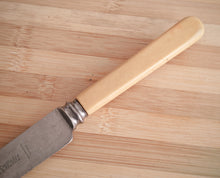 Load image into Gallery viewer, Vintage Bread Knife – F.C. Cartledge, Sheffield – Stainless Steel & Bone Handle – 32cm