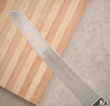 Load image into Gallery viewer, Vintage Bread Knife – F.C. Cartledge, Sheffield – Stainless Steel & Bone Handle – 32cm