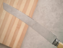 Load image into Gallery viewer, Vintage Bread Knife – F.C. Cartledge, Sheffield – Stainless Steel & Bone Handle – 32cm