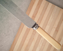 Load image into Gallery viewer, Vintage Bread Knife – F.C. Cartledge, Sheffield – Stainless Steel & Bone Handle – 32cm