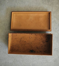 Load image into Gallery viewer, Vintage Style Embossed Plastic Trinket Box - Bird & Floral Design - 15cm x 7.5cm x 4.5cm
