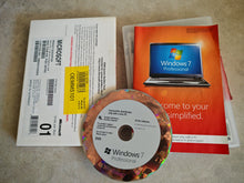Load image into Gallery viewer, Genuine Microsoft Windows 7 Professional 64-bit OEM System Builder Pack - DVD + Manual - FQC-00765
