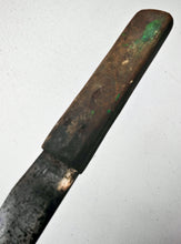 Load image into Gallery viewer, Vintage Flat Blade Utility Knife – 21.5cm Long – Wooden Handle – Old Hand Tool – Rustic Patina