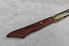 Load image into Gallery viewer, Vintage Friar Ham Slicer Knife with Original Sheath – Sheffield Steel – Wooden Handle – Sanders & Bowers Ltd
