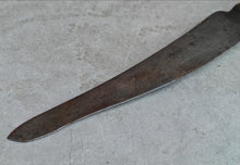 Load image into Gallery viewer, Vintage Curved Steel Blade Knife with Cream Handle – Rustic 27.5cm Utensil