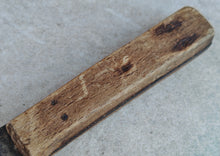 Load image into Gallery viewer, Vintage Rustic Utility Knife | Hand-Forged Carbon Steel Blade with Aged Wooden Handle | Collectible Antique Tool