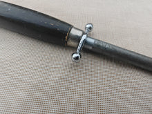 Load image into Gallery viewer, Vintage Knife Sharpening Steel – 32cm – Made in France – Black Handle with Guard