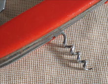 Load image into Gallery viewer, Vintage Red Handle Multi-Tool Pocket Knife – Collectible Swiss-Style Folding Knife