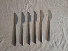 Load image into Gallery viewer, Set of 6 Guy Degrenne Stainless Steel Dinner Knives – 22.5cm – Modern Minimalist – Used