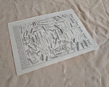 Load image into Gallery viewer, Vintage Original Bookplate Print Antique Knife Illustration Chart – Old Reference Plate – Collectible Wall Art – Used