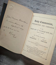 Load image into Gallery viewer, Antique Holy Communion Prayer Book Bishop of Wakefield Victorian Religious Book 1890